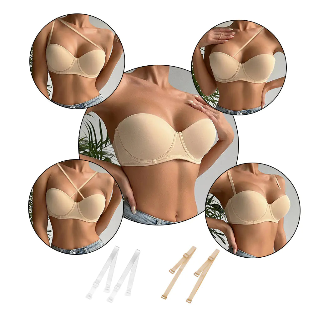 Large Cup Strapless Backless Seamless Bra for Women